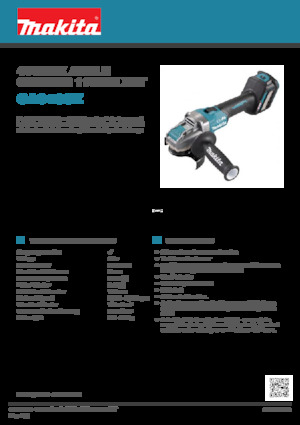 Meuleuses d'angle sans fil Makita GA040GZ