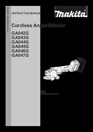 Meuleuses d'angle sans fil Makita GA047GZ02