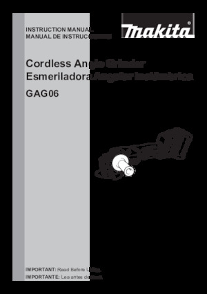 Meuleuses d'angle sans fil Makita GAG06Z