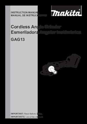 Meuleuses d'angle sans fil Makita GAG13M1