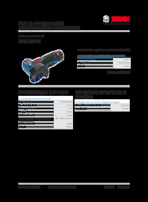 Meuleuses d'angle sans fil Bosch GWS 12V-76