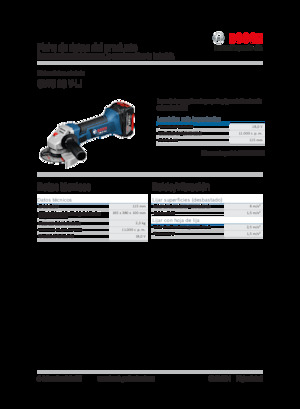 Meuleuses d'angle sans fil Bosch GWS 18 V-LI