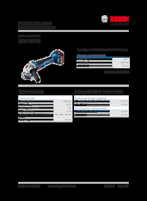 Meuleuses d'angle sans fil Bosch GWS 18V-10