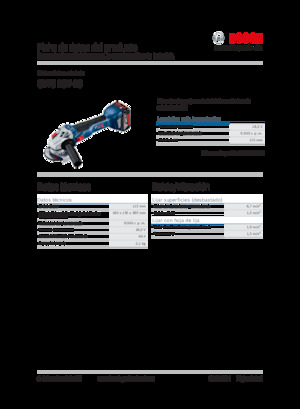 Meuleuses d'angle sans fil Bosch GWS 18V-10