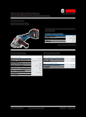 Meuleuses d'angle sans fil Bosch GWS 18V-10 PSC