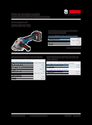 Meuleuses d'angle sans fil Bosch GWS 18V-10 PSC