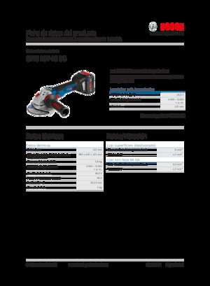 Meuleuses d'angle sans fil Bosch GWS 18V-10 SC