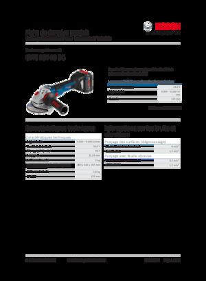 Meuleuses d'angle sans fil Bosch GWS 18V-10 SC