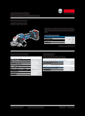 Meuleuses d'angle sans fil Bosch GWS 18V-15 SC