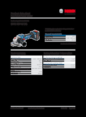 Meuleuses d'angle sans fil Bosch GWS 18V-15 SC