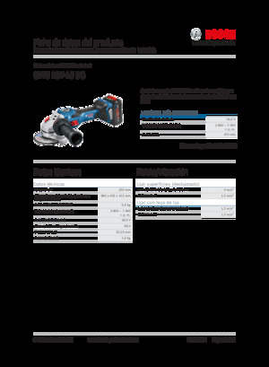 Meuleuses d'angle sans fil Bosch GWS 18V-15 SC