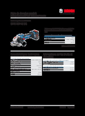 Meuleuses d'angle sans fil Bosch GWS 18V-15 SC
