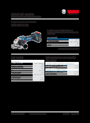 Meuleuses d'angle sans fil Bosch GWS 18V-15 SC
