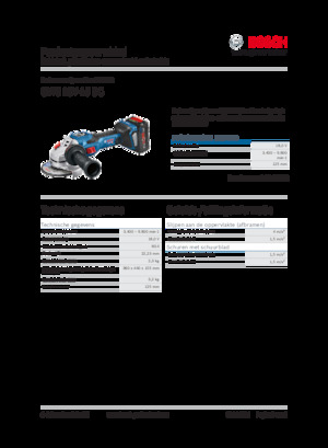 Meuleuses d'angle sans fil Bosch GWS 18V-15 SC