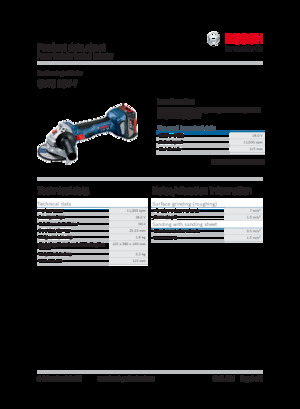 Meuleuses d'angle sans fil Bosch GWS 18V-7