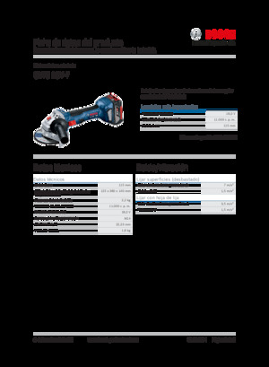 Meuleuses d'angle sans fil Bosch GWS 18V-7