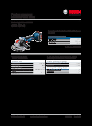 Meuleuses d'angle sans fil Bosch GWX 18V-10