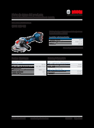 Meuleuses d'angle sans fil Bosch GWX 18V-10