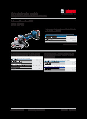 Meuleuses d'angle sans fil Bosch GWX 18V-10