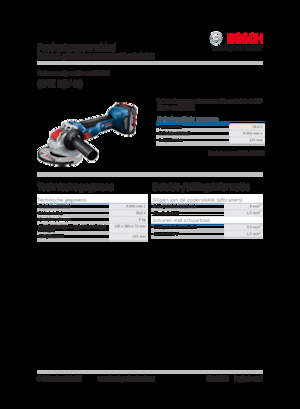 Meuleuses d'angle sans fil Bosch GWX 18V-10