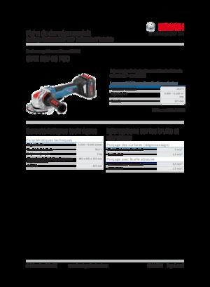 Meuleuses d'angle sans fil Bosch GWX 18V-10 PSC