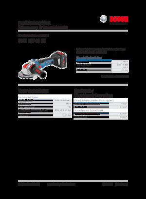 Meuleuses d'angle sans fil Bosch GWX 18V-10 SC
