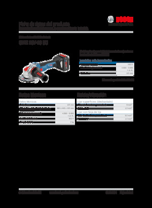 Meuleuses d'angle sans fil Bosch GWX 18V-10 SC