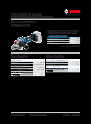 Meuleuses d'angle sans fil Bosch GWX 18V-15 PSC