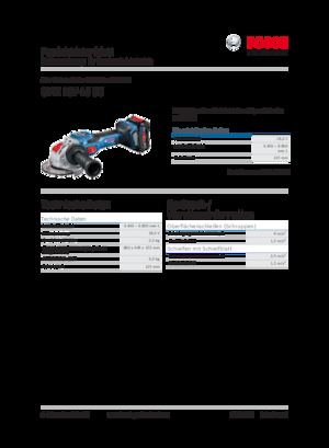 Meuleuses d'angle sans fil Bosch GWX 18V-15 SC