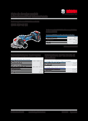 Meuleuses d'angle sans fil Bosch GWX 18V-15 SC
