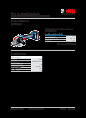 Meuleuses d'angle sans fil Bosch GWX 18V-7