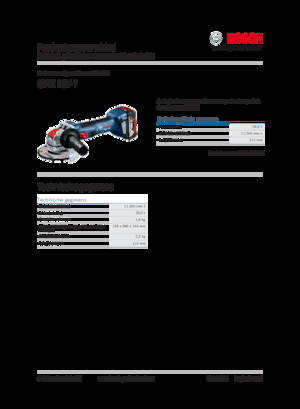 Meuleuses d'angle sans fil Bosch GWX 18V-7