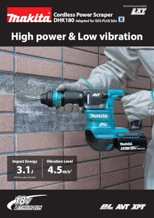 Marteaux de démolition sans fil Makita DHK180