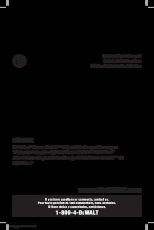 Perceuses et visseuses sans fil DEWALT DCF622B 