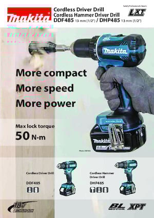 Perceuses et visseuses sans fil Makita DHP485