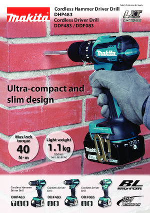 Perceuses et visseuses sans fil Makita DHP483 