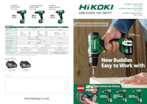 Perceuses et visseuses sans fil HiKOKI DV12DA