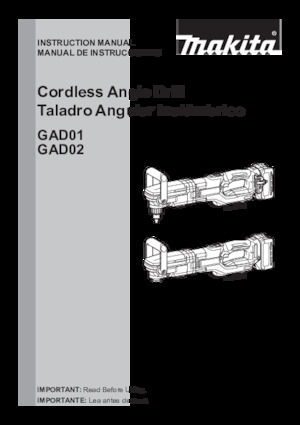 Perceuses et visseuses sans fil Makita GAD02M1