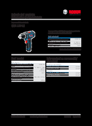Perceuses et visseuses sans fil Bosch GSR 12V-15