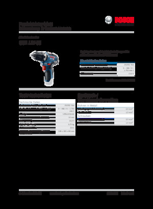 Perceuses et visseuses sans fil Bosch GSR 12V-35