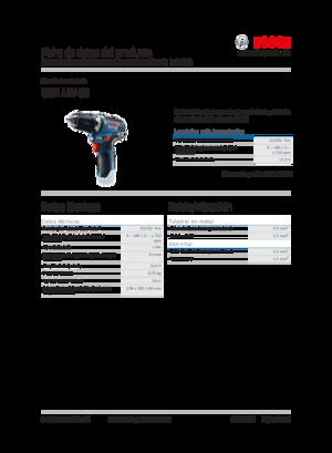 Perceuses et visseuses sans fil Bosch GSR 12V-35