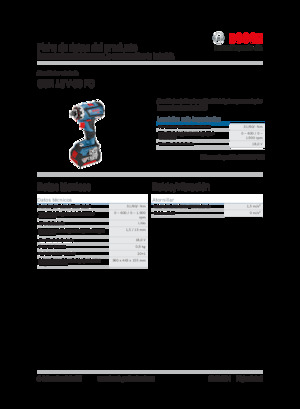 Perceuses et visseuses sans fil Bosch GSR 18V-60 FC