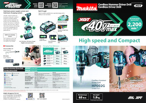 Perceuses et visseuses sans fil Makita HP002G