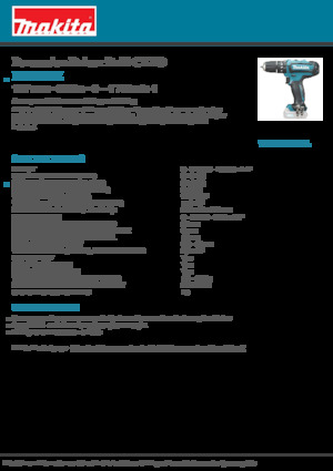 Perceuses et visseuses sans fil Makita HP331DZ