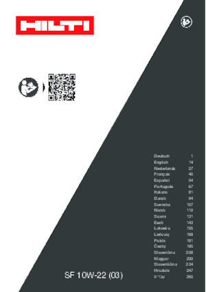 Perceuses et visseuses sans fil Hilti SF 10W-22