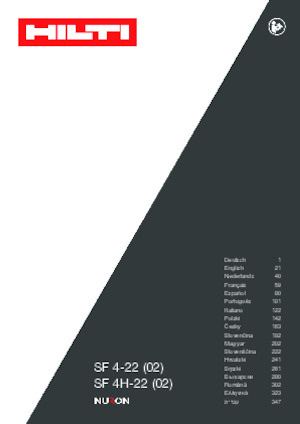 Perceuses et visseuses sans fil Hilti SF 4H-22