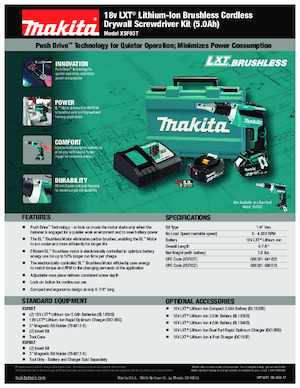 Perceuses et visseuses sans fil Makita XSF03T