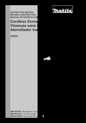 Perceuses et visseuses sans fil Makita XSF03TX2