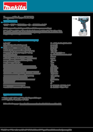 Clés et tournevis à chocs sans fil Makita DTP141Z