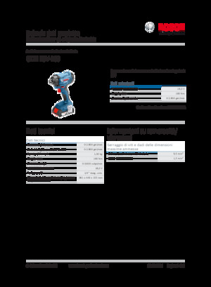 Clés et tournevis à chocs sans fil Bosch GDR 18V-160